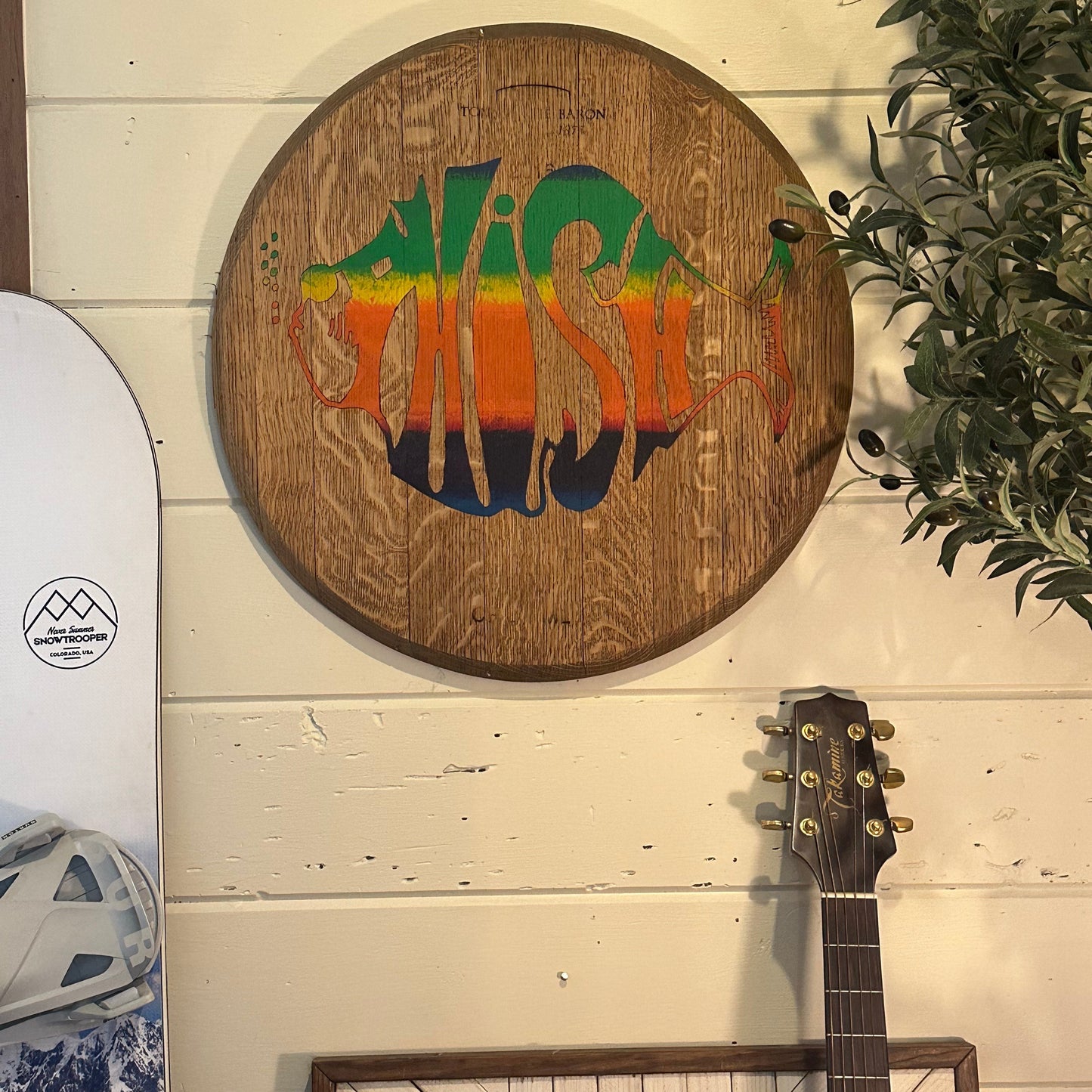Wine Barrel head, Phish logo (original)