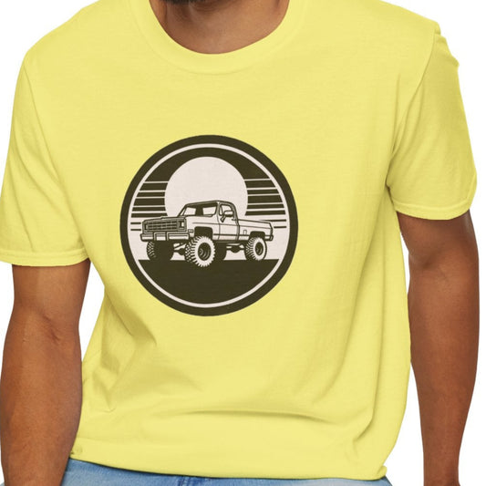 1980's Pick Up Truck Graphic Off-Road T-Shirt | 100% Cotton T-Shirt | Classic 4WD T-Shirt | Classic Car T-Shirt | Classic 4x4 Lover T-Shirt | Classic 4x4